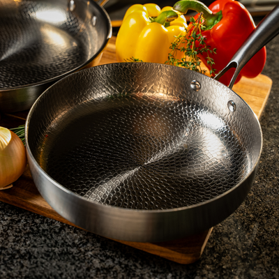Titanium Hammered Deep Pan Pro